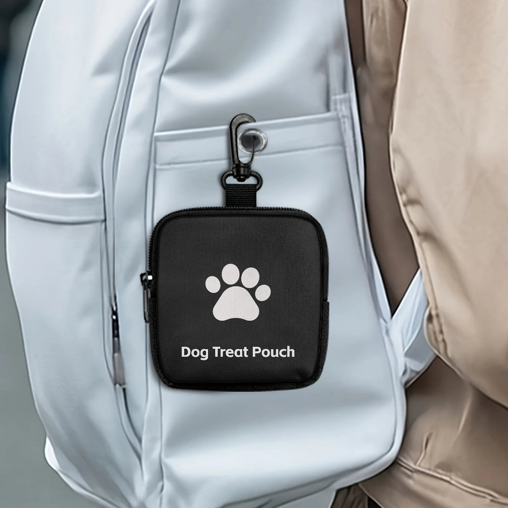 Treat pouch open showing the wipe-clean lining